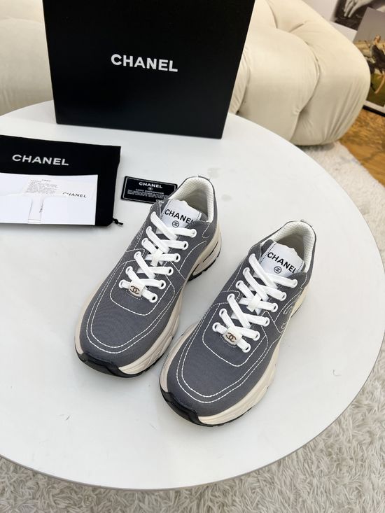 Chanel Breathable Canvas Versatile Comfortable All Occasion Sneakers