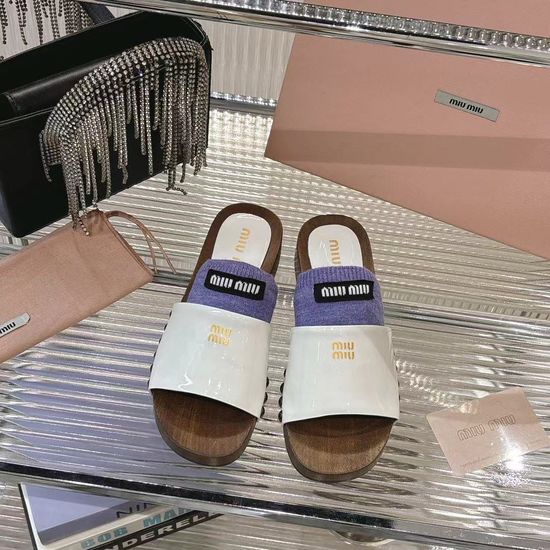 Miu Miu Soft Leather Flat Sandals with Removable Details
