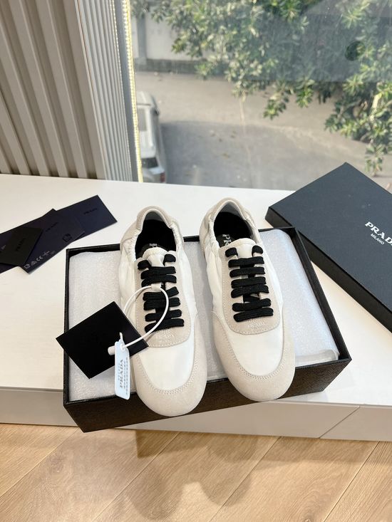 Prada Suede Upper Soft Lined Non-slip Casual Sneakers
