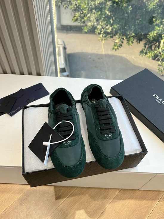 Prada Suede Upper Soft Lined Non-slip Casual Sneakers
