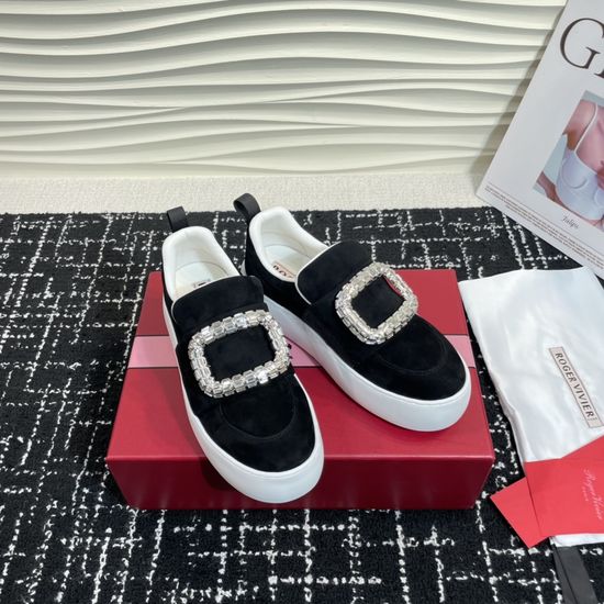 Roger Viver Puffy Thick-soled Casual Sneakers Soft Comfortable Upper