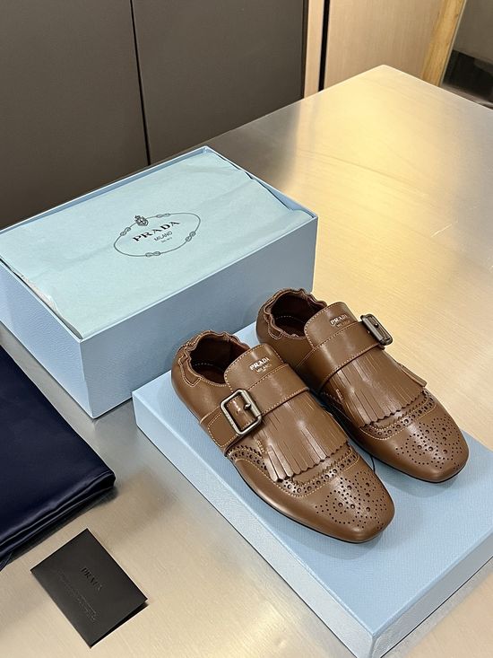 Prada Vintage Tassel Decor Loafer Shoes