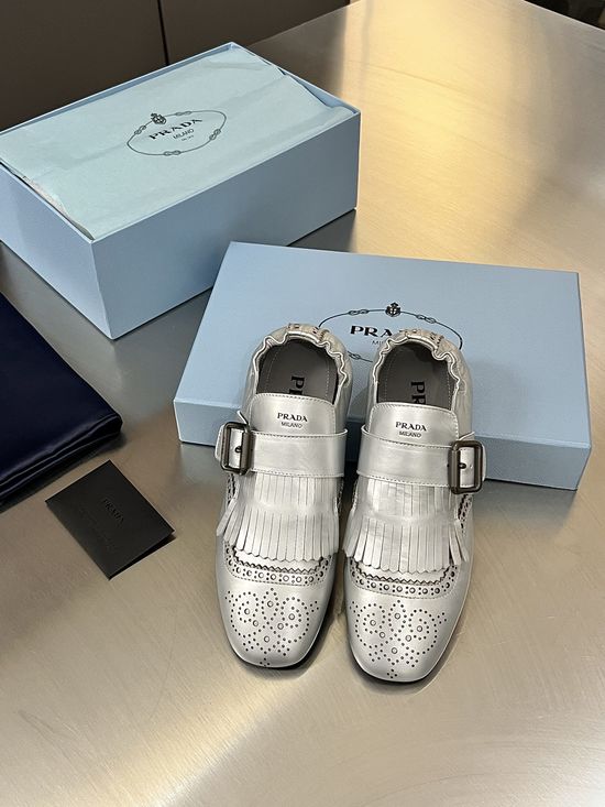 Prada Vintage Tassel Decor Loafer Shoes