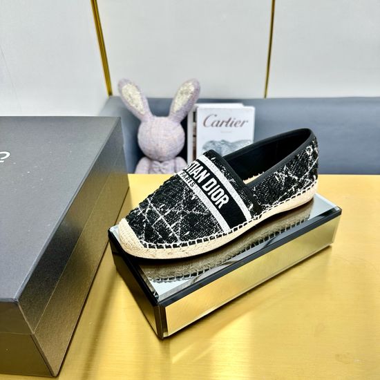 Christian Dior Embroidered Espadrilles Casual Lightweight Flat Shoes