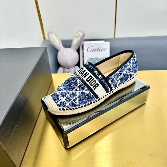 Christian Dior Embroidered Espadrilles Casual Lightweight Flat Shoes