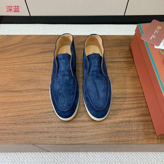 Loro Piana High Top Soft Suede Casual Loafer Footwear