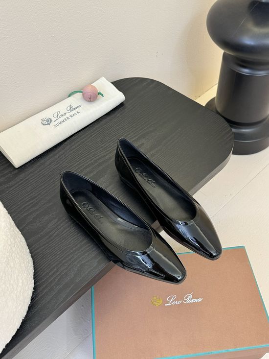 Loro Piana Classic Minimalist Suede Leather Comfortable Flats Shoes