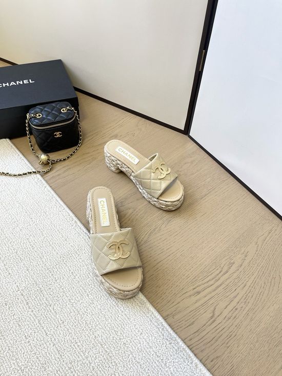 Chanel Comfortable Mid Heel Casual Stylish Daily Walking Shoes