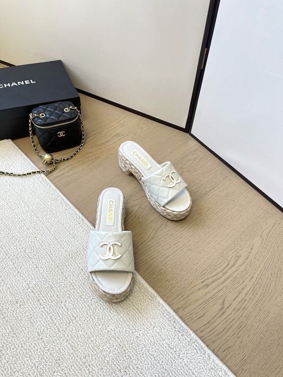 Chanel Comfortable Mid Heel Casual Stylish Daily Walking Shoes