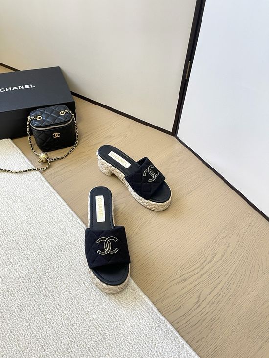 Chanel Comfortable Mid Heel Casual Stylish Daily Walking Shoes