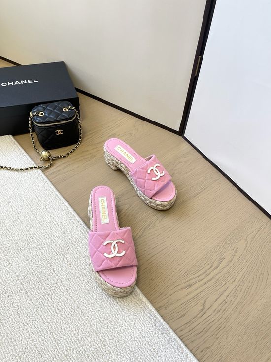 Chanel Comfortable Mid Heel Casual Stylish Daily Walking Shoes