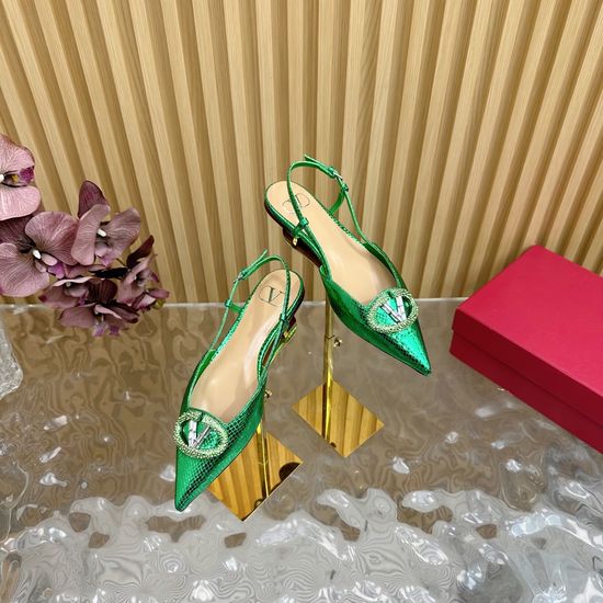 Valentino Rhinestone Buckle Silk High Heel Sandals Multiple Heights