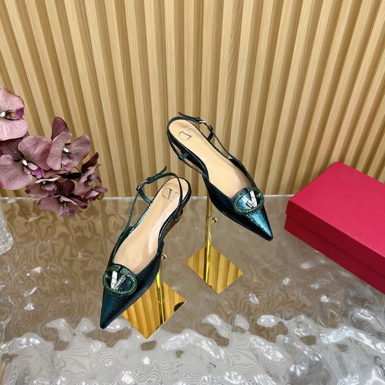 Valentino Rhinestone Buckle Silk High Heel Sandals Multiple Heights