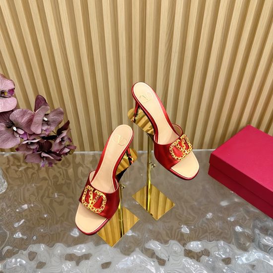 Valentino Rhinestone Buckle Snake Print Leather High Heel Sandals