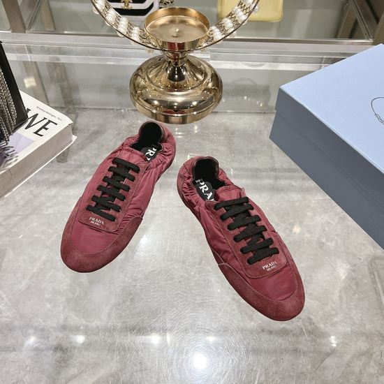Prada Suede Casual Sneakers Lightweight Comfortable Walking Footwear