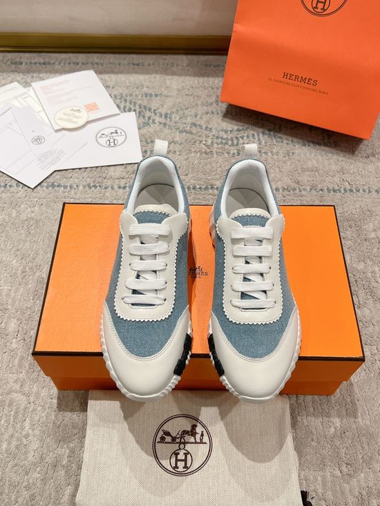 Hermes Color Block Lightweight Comfortable Casual Sneakers