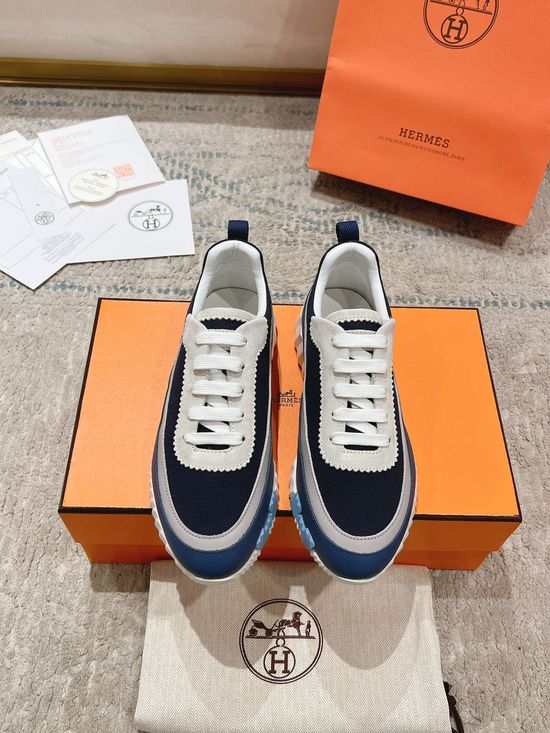 Hermes Color Block Lightweight Comfortable Casual Sneakers