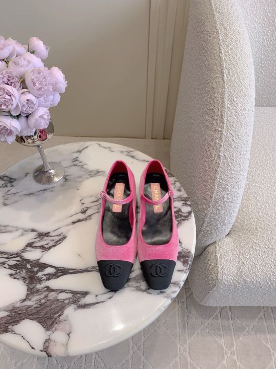 Chanel Mary Jane Shoe with Classic Emblem Decor