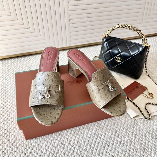 Loro Piana Suede Leather Sandals with Water Resistant Finish