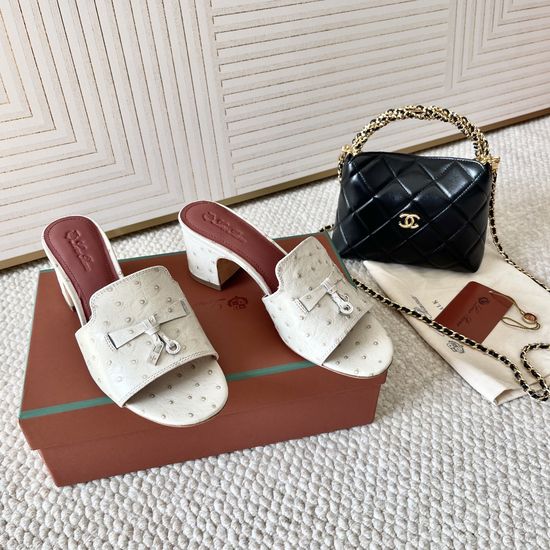 Loro Piana Suede Leather Sandals with Water Resistant Finish