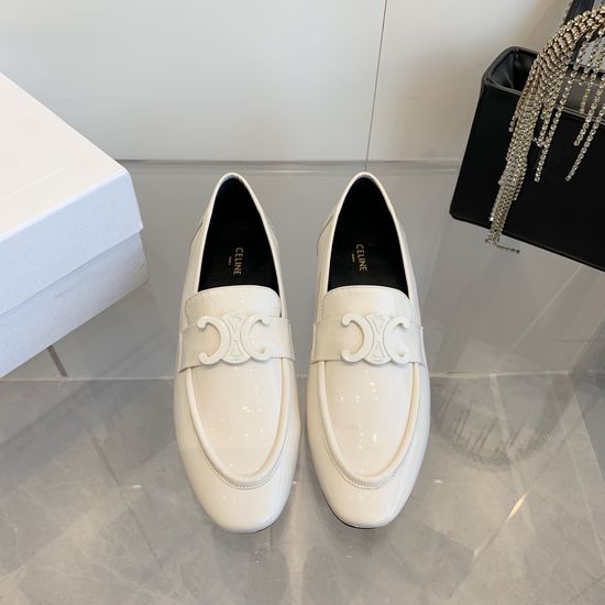 Celine Patent Leather Flat Comfortable Versatile Casual Shoes