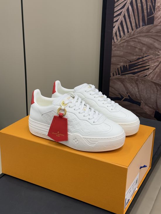 Louis Vuitton Cowhide Thick Sole Height Increasing Comfort Casual Sneakers