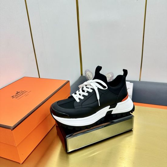 Hermes Classic Casual Sneakers Breathable Lightweight Non-slip Thick Sole Shoes