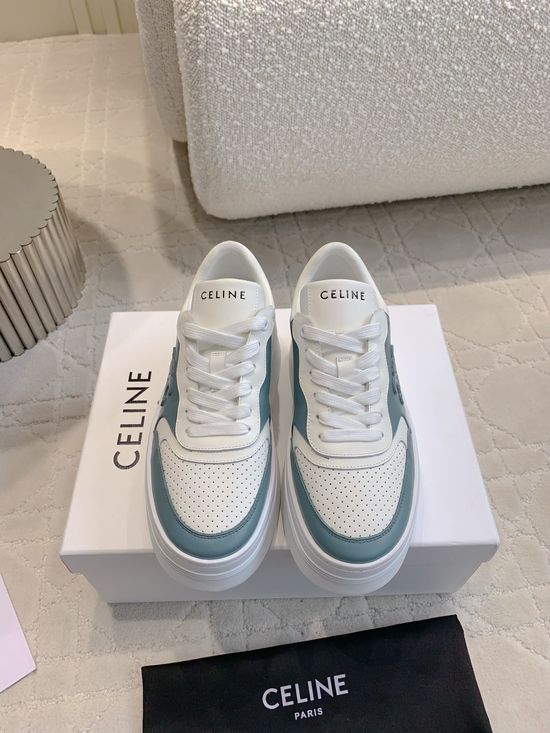 Celine Classic Color Thick Sole Casual Leather Upper Shoes