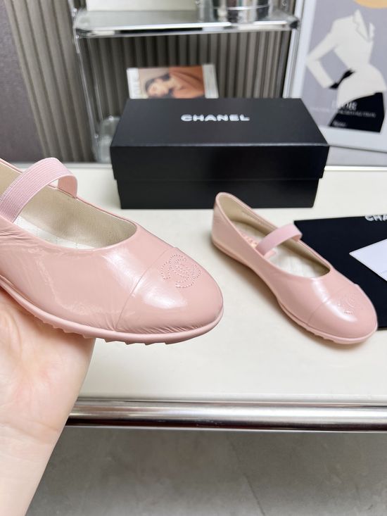 Chanel Patent Leather Elegant Mary Jane Casual Daily Shoes