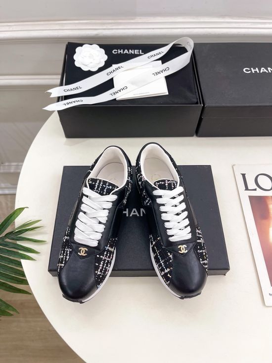 Chanel Classic Colorblock Retro Low Top Casual Sneakers