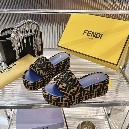 Fendi Premium Woven Slides with Soft Goatskin Lining