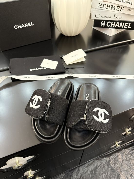 Chanel Mid Heel Comfortable Daily Shoes With Premium Packaging