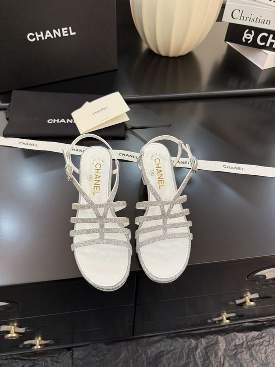 Chanel Genuine Leather Shoes with Italian Authentic Packaging