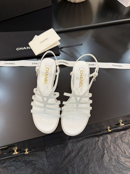 Chanel Genuine Leather Shoes with Italian Authentic Packaging