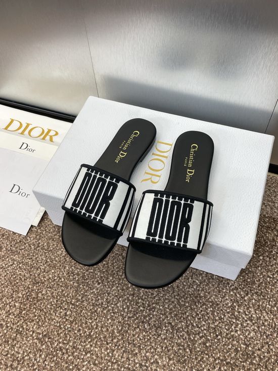 Christian Dior Embroidered Stiletto Heel Sandals with Transparent Straps