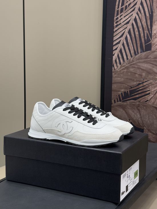 Chanel Soft Suede Stitched Sneakers Lightweight Comfortable Daily Shoes