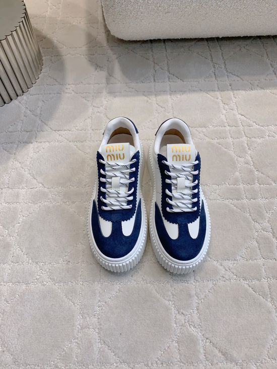 Miu Miu Thick Sole Casual Sneaker for Daily Wear