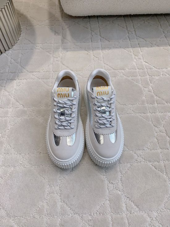 Miu Miu Thick Sole Casual Sneaker for Daily Wear