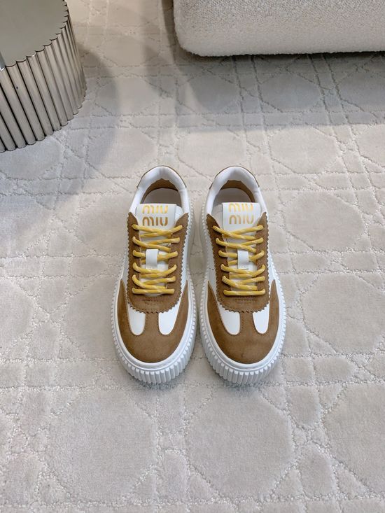 Miu Miu Thick Sole Casual Sneaker for Daily Wear