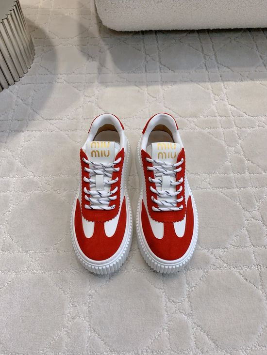 Miu Miu Thick Sole Casual Sneaker for Daily Wear