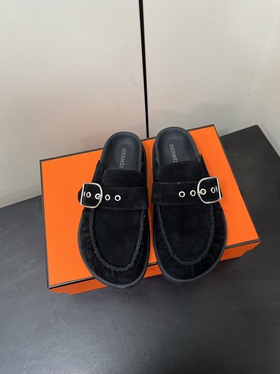 Hermes Stylish Mule Half-Slipper for Casual Elegance