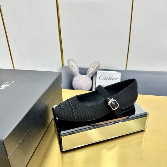 Chanel Color Block Square Toe Mary Jane Leather Shoes