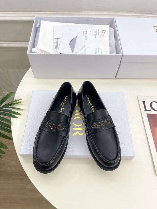 Christian Dior Premium Leather Classic Loafers