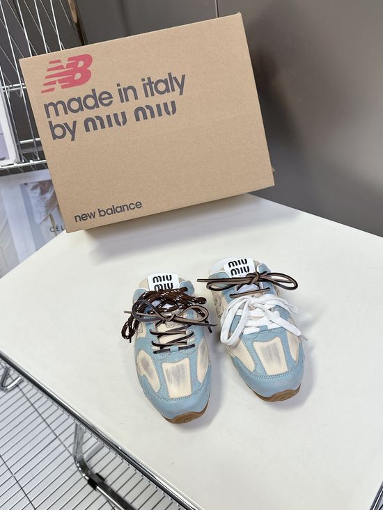 Miu Miu Vintage Stitching Design Sneakers Comfortable Casual Trainers