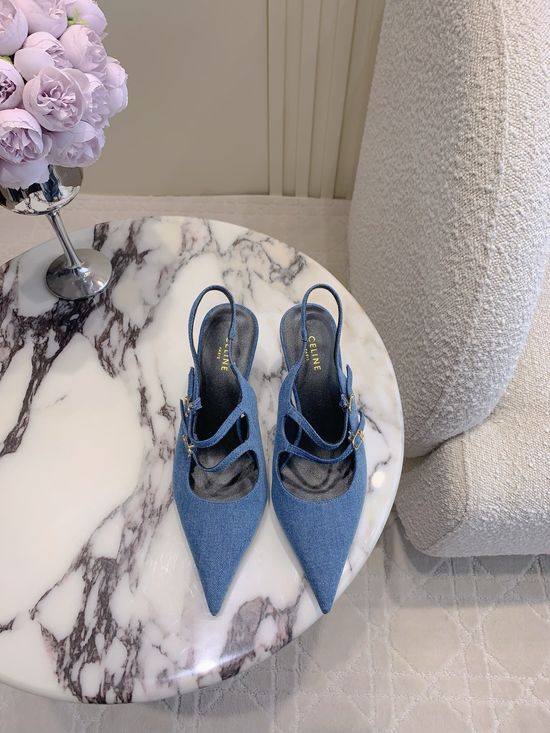Celine Pointed Toe Stiletto Elegant Comfortable Leather Shoes