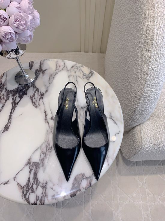 Celine Pointed Toe Stiletto Elegant Comfortable Leather Shoes