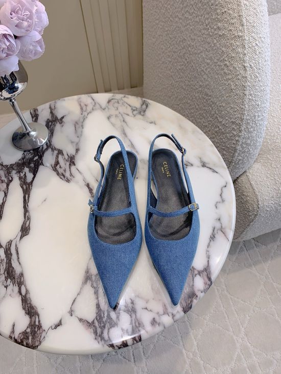 Celine Pointed Toe Flat Casual Comfortable Leather Shoes
