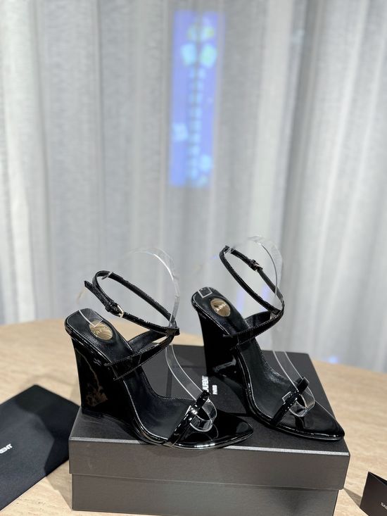 Yves Saint Laurent Rhinestone Decor High Heel Dress Sandals