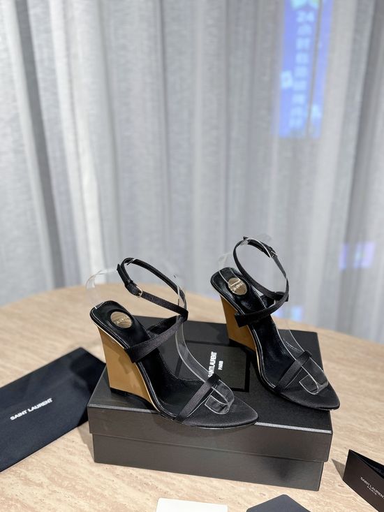 Yves Saint Laurent Rhinestone Decor High Heel Dress Sandals