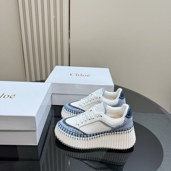 Chloe Durable Stitched Leather Sneakers Non-slip Casual Daily Shoes